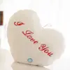 I LOVE U Light Up Pillow Heart Shape 36cm Heart Plush Pillow Soft PP Cotton Led Light Heart Pillow Cushion Ornaments 2