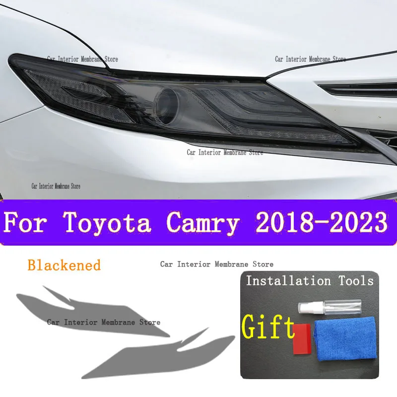 

Для Toyota Camry 2018-2023 Автомобильная внешняя фара Защита от царапин передняя лампа оттенок защитная Пленка чехол Аксессуары для ремонта