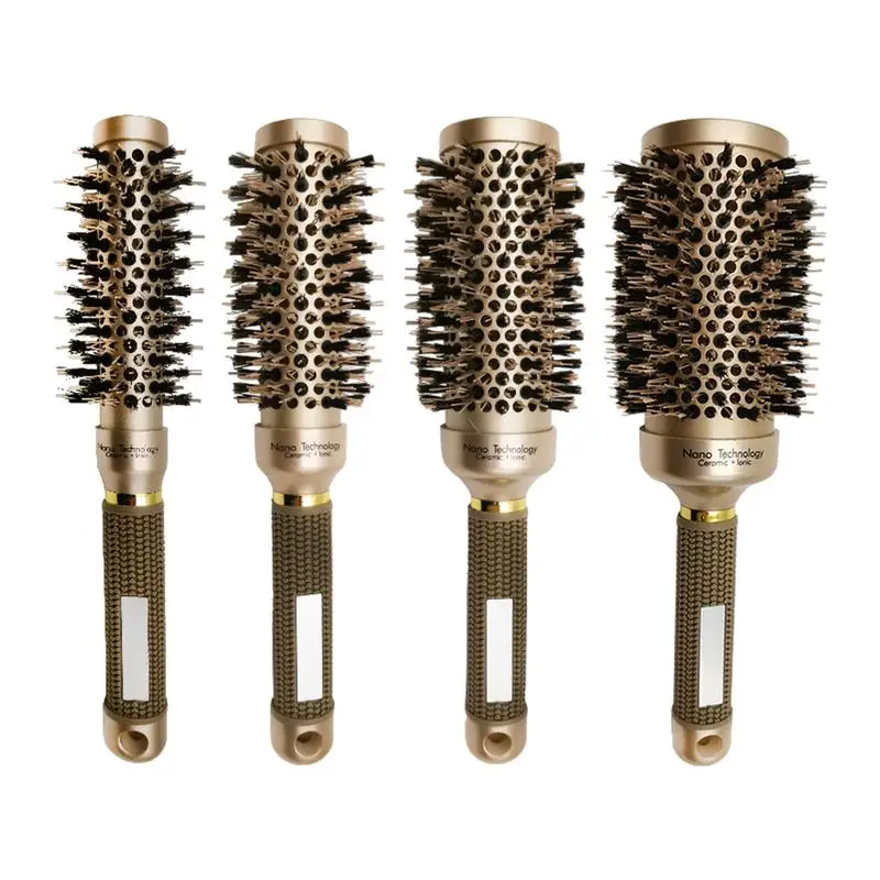 

Расческа для вьющихся волос, расческа для объема воздуха с ручкой против ожогов, термостойкая Расческа Для волнистых вьющихся женщин, инструмент для укладки волос