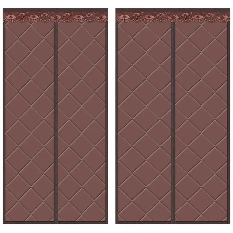 

Thermal Insulated Door Curtain For Winter Auto Closing Windproof Insulated Door Curtains For Entrance Store Glass Patio Glass