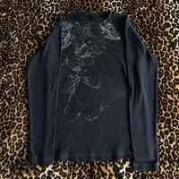 T-shirt manches longues pour femmes, Y2k, fée Grunge, Vintage, imprimé graphique, hauts pour adolescentes, vêtements esthétiques Grunge, Streetwear 4