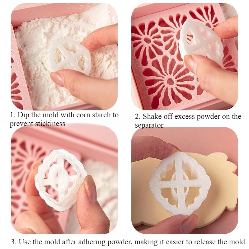 Soft Pottery Mold Powder Storage Box Anti Stick Corn Starch Container