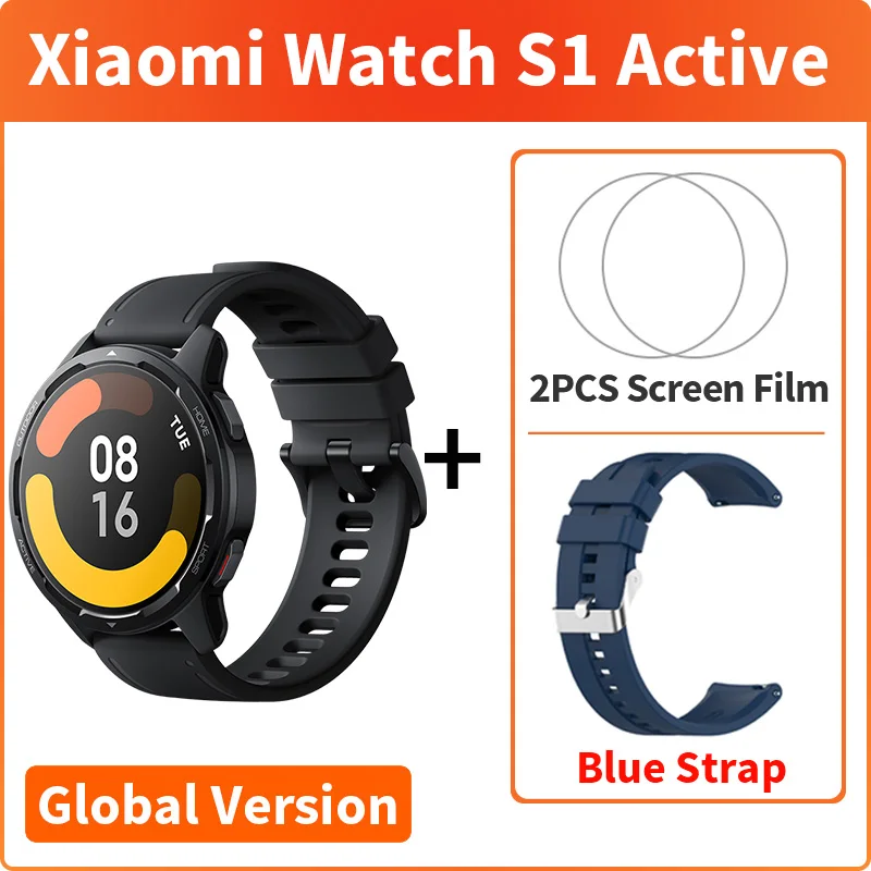 Xiaomi Watch S1 Active Global Version Smart Watch GPS Blood Oxygen 1.43" AMOLED Display Bluetooth 5.2 Phone Calls Mi SmartWatch 