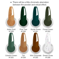 13pcs Dip Powder Nail Kit with 8 Golden Brown Colors Dipping Powder and Dip Liquid Set for Salon Manicure Nail Art Women Gifts 2