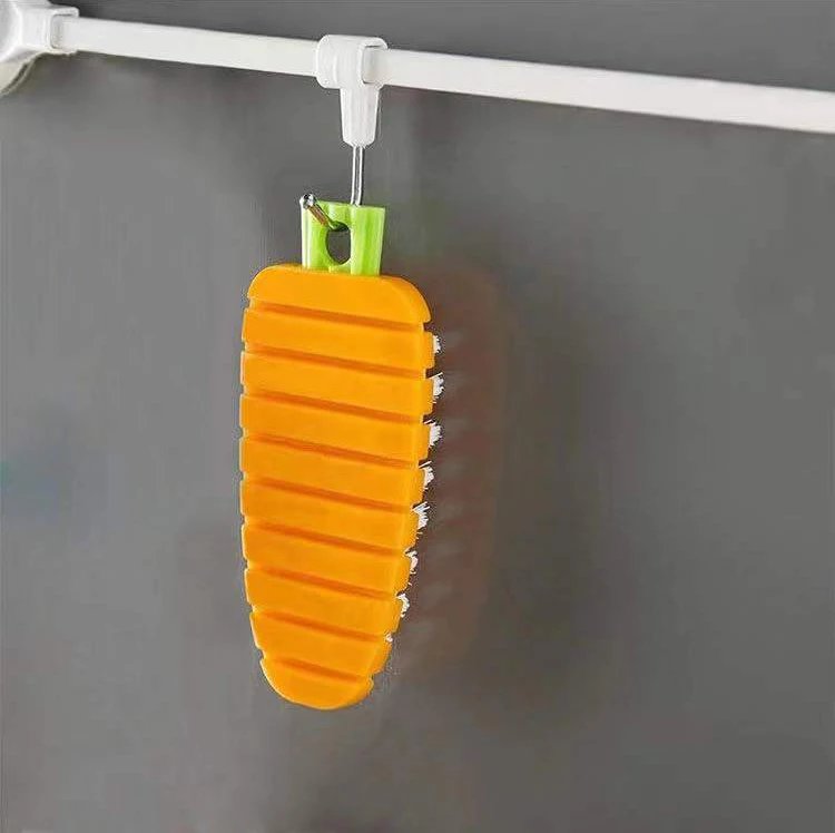 Multifunctional Flexible Cleaning Brush Kitchen Carrot Brush For No Blind Spot Potato Fruits Vegetables Bendable Board Gap