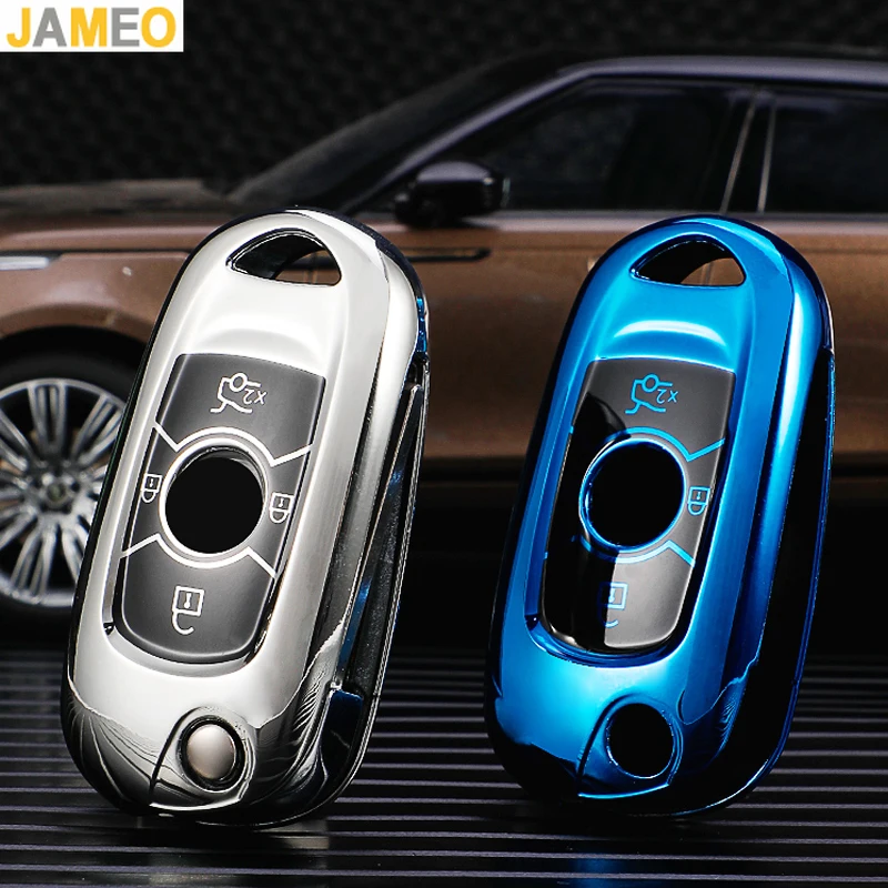 Tpu Car Flip Key Case Cover Per Opel Vauxhall Astra K Corsa E Per Buick Verano Encore Gx Gl6 2018 - 2020 Protector