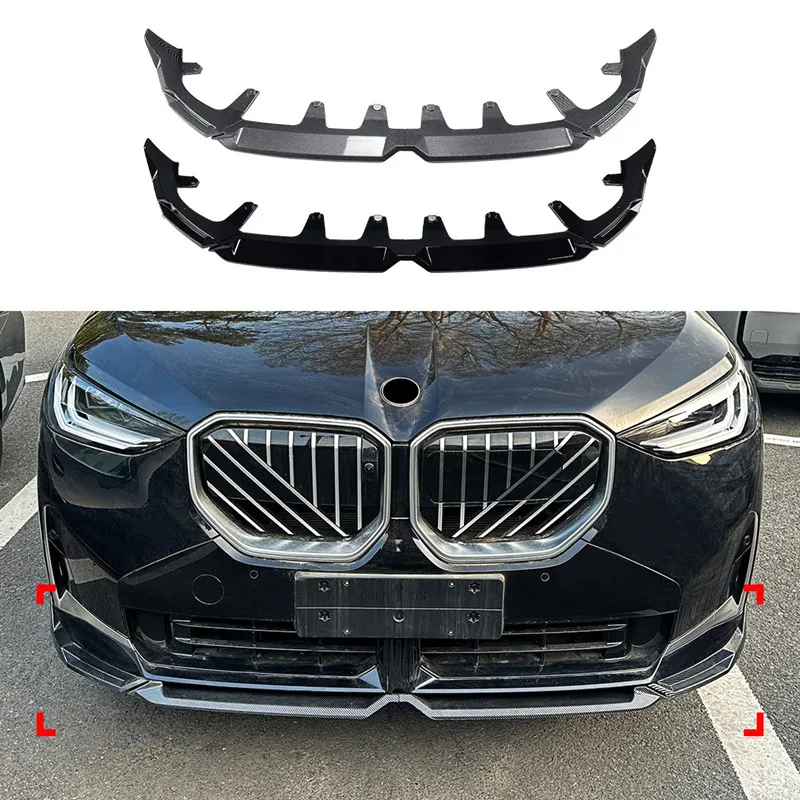 BMW X3 G45 2025 + 고품질 ABS 플라스틱 자동차 앞 범퍼 립 턱 스포일러 Bodykit 외부 튜닝 액세서리