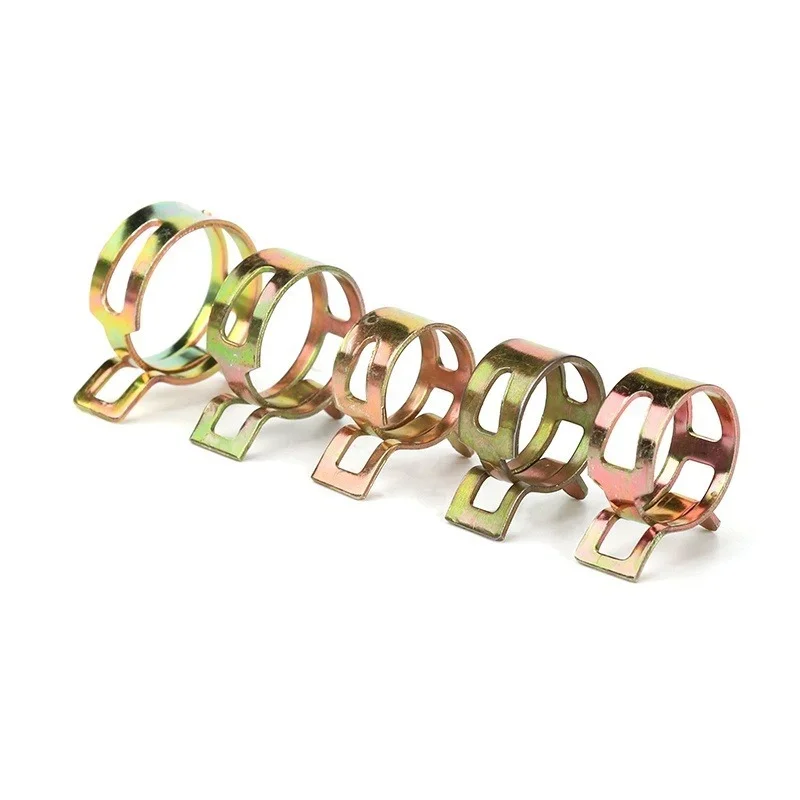 115 PCS 6-22mm Hose Clamps Spring or Pliers Zinc Plated Gas Water Hose Clamp Metal Tools Assortment Kit