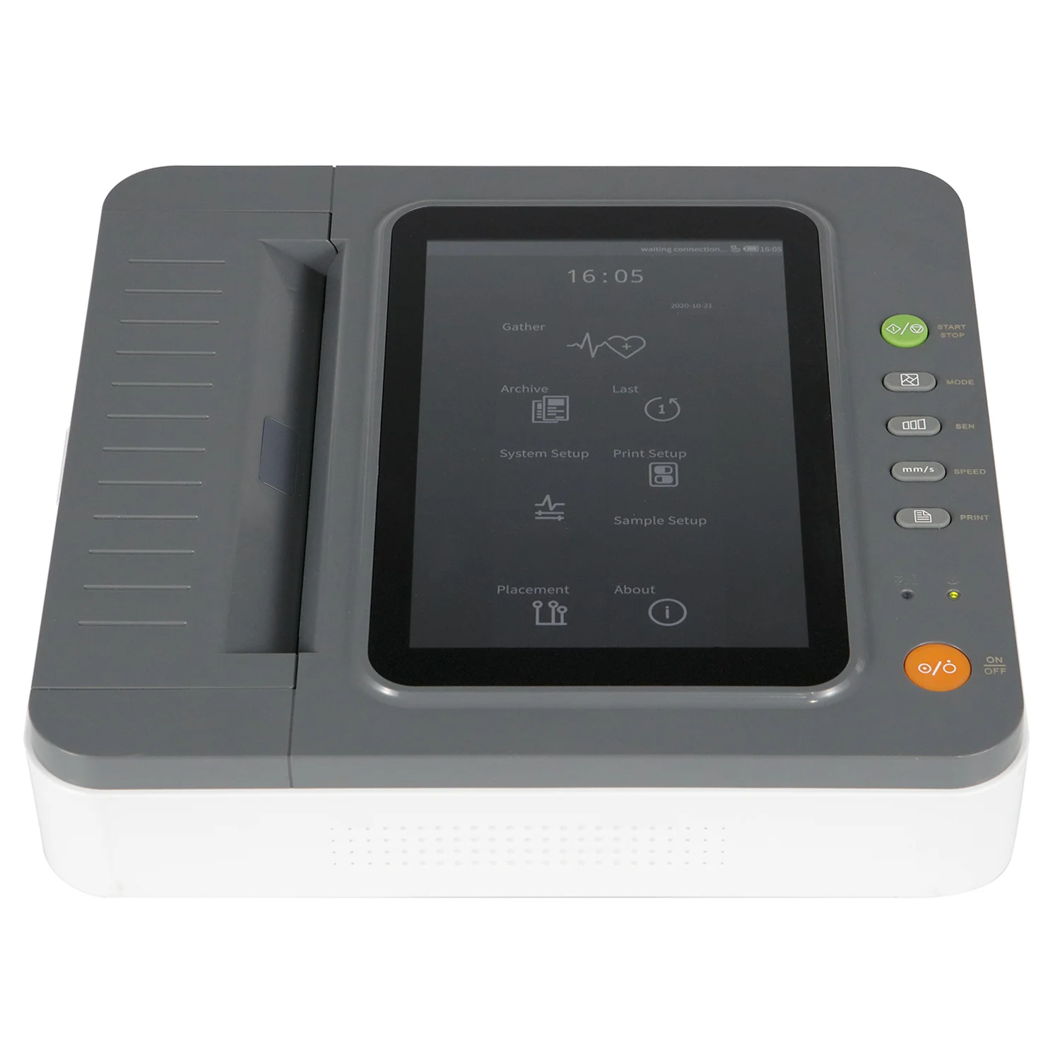 CONTEC E12 ECG Machine Electrocardiograph 10.1'' HD Touch LCD Display Portable 12 channel 12-lead ECG Cardiac Monitor +Printing