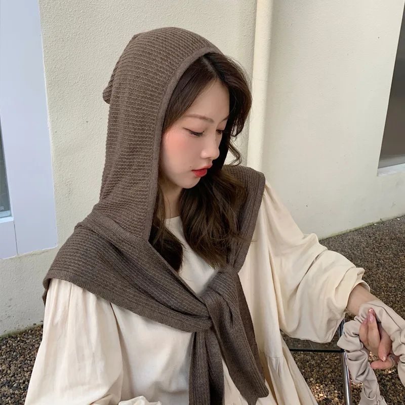 

Women Fake Collars Hooded Scarf Autumn and Winter Korean Style Long Warm False Collar Shawl Female Shirt Detachable Collars