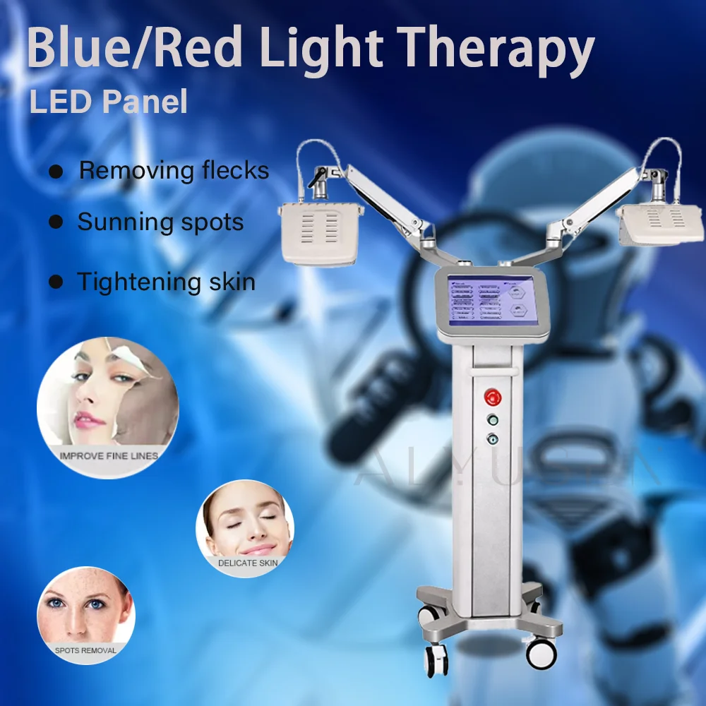 Hot Selling 2 Handles Led Panel 7color Biological Pdt Led Lighting