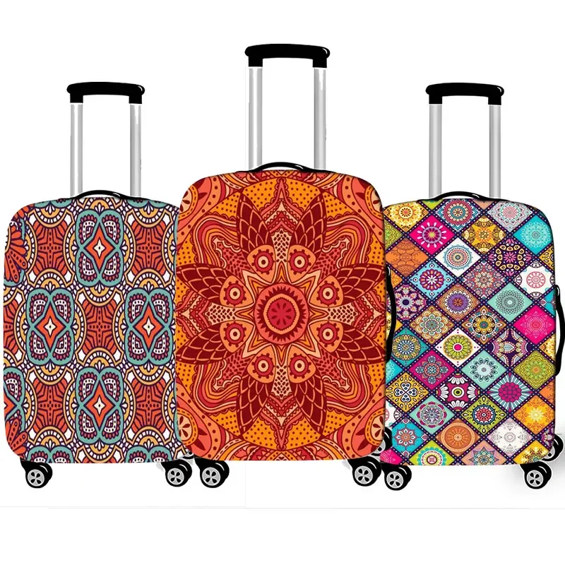 

Prevalent Bohemian Pattern Suitcase Protective Elastic Dustproof Luggage Travel Accessories Trolley Case Cover