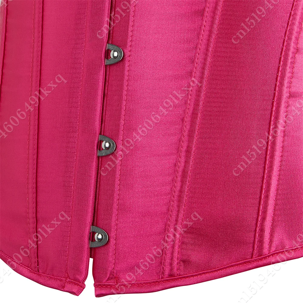 Overbust Corset and Bustier Tops for Women Sexy Corset Lingerie Plus size корсет Rose Red