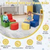 Kids Modular Flexible Seating Set - 8 Pieces Kids Couch, Sectional Sofa Set for Home Preschool, Daycare Furniture 3