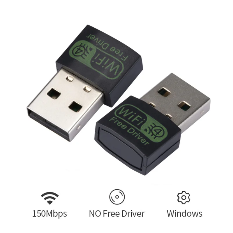 150Mbps Mini USB Wifi Adapter 2.4G Dual Band 802.11b/g/n Wireless Network Card Wi fi Antenna Wifi Receiver For Laptop Desktop PC