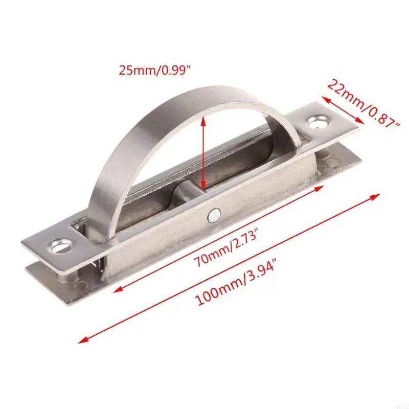 F7QC Cabinet Cupboard Pulls 180 Degree Rotatable Embedded Drawer Pulls