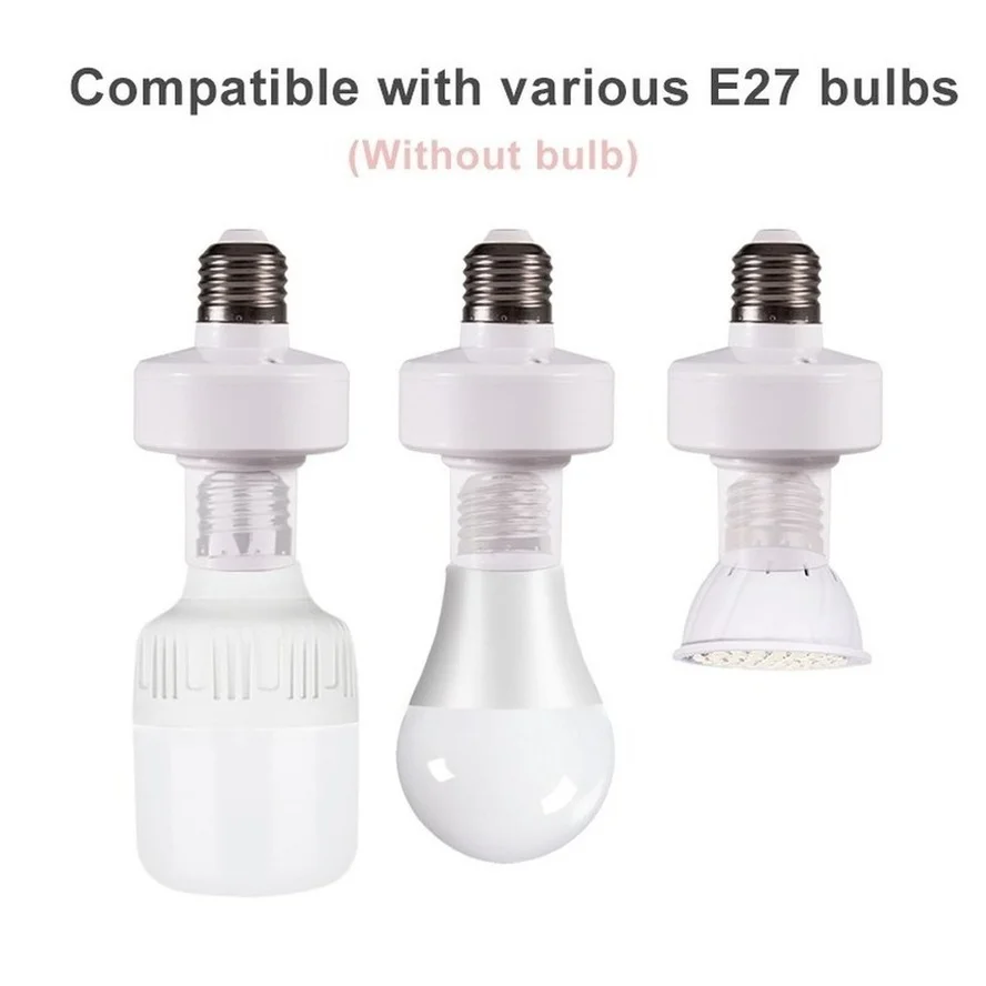 Wireless remote control smart timer switch E27 lamp holder 110V 220V house multi light switch baby room bedroom timer