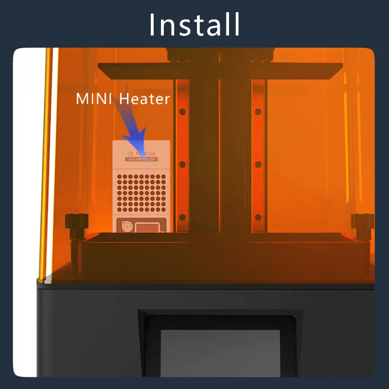 수지 3D 프린터용 미니 히터, LCD DLP 3D 프린터용 3D 프린터 온도 컨트롤러 가열 온도 조절기 온도 제어