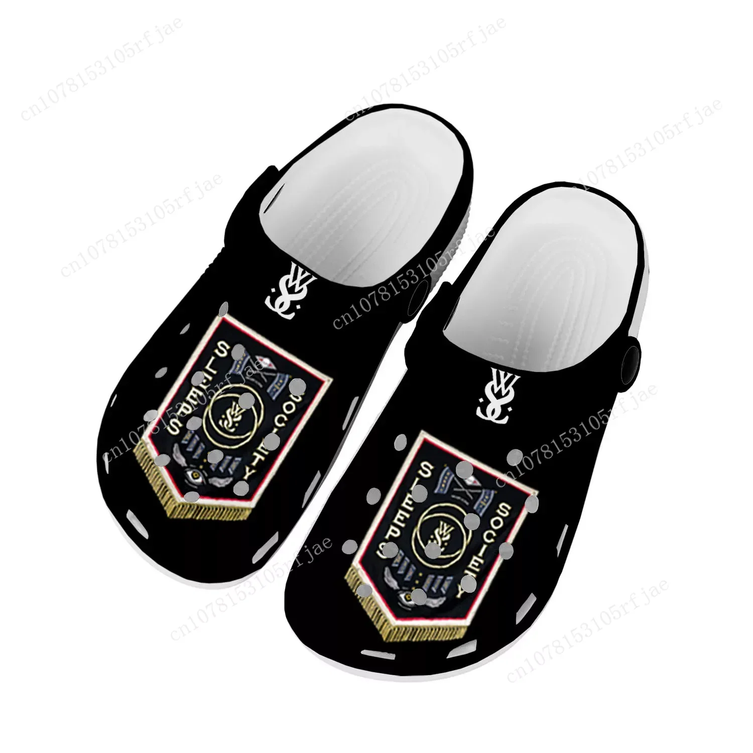 

While She Sleeps Metalcore Band Home Clogs Custom Water Shoes Mens Womens Teenager Shoes Clog Breathable Beach Hole Slippers