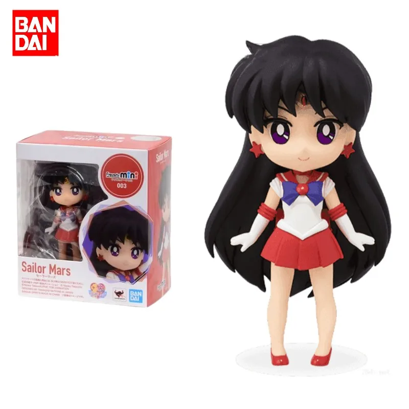 

Bandai Original Sailor Moon Eternal Anime Figure Figuarts mini 003 Hino Rei Action Figure Toys For Kids Gift Collectible Model