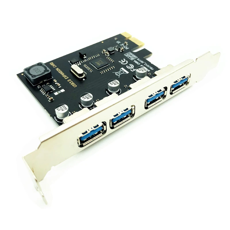 Description Picture 5 of item4 Port USB 3.0 PCI-E Expansion Card PCI Express PCIe USB 3.0 HUB Adapter 4-Port USB3.0 Controller USB 3 0 PCI e PCIe Express 1X
