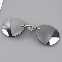 Morph192.- Lunettes de soleil rondes sans monture pour hommes, réinitialisation sur antarctique, Mini lunettes vintage, Matrix, UV400 4