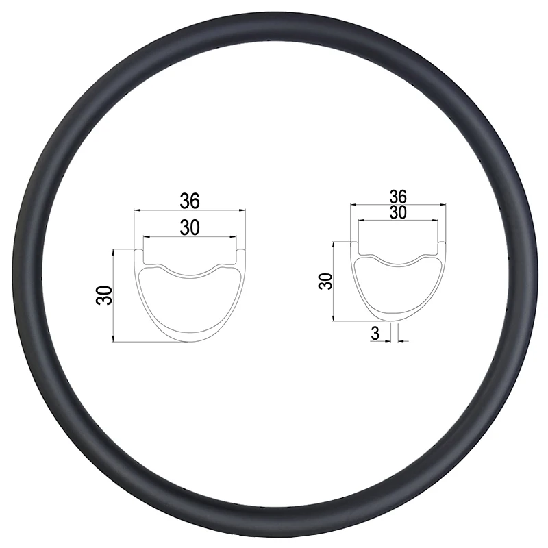 29er or 27.5er MTB XC AM ENDURO 30mm deep 36mm wide tapeless hookless carbon rim Asymmetric Symmetric 24H 28H 32H bicycle wheels carbon bike wheelset bike wheelset carbon wheelset