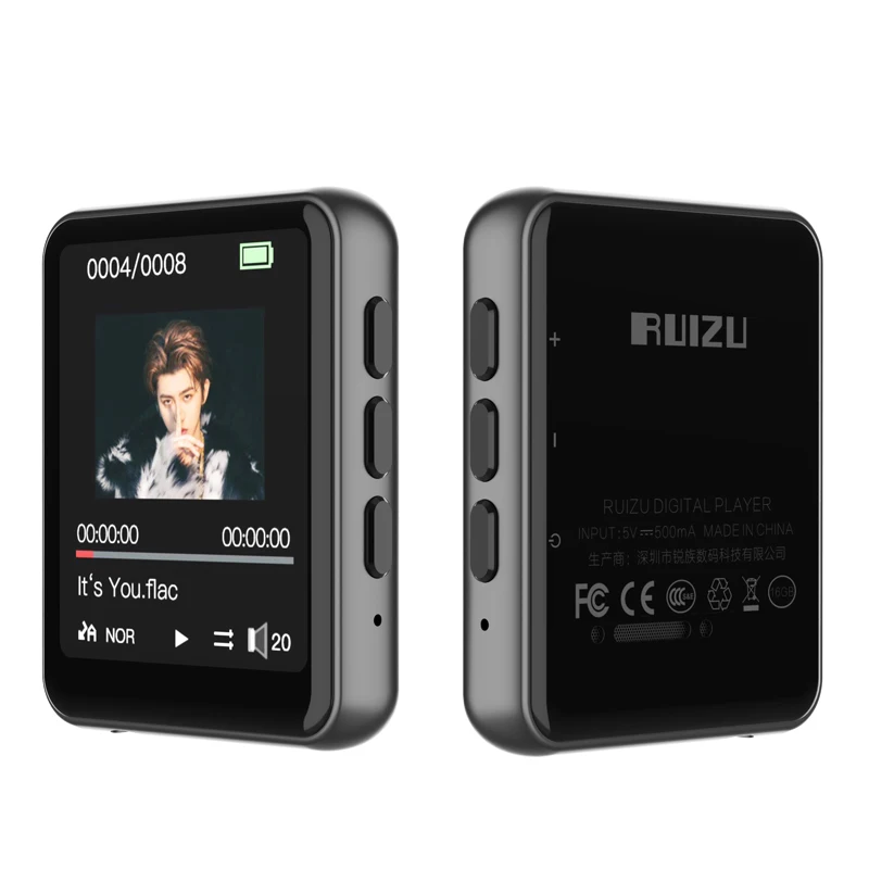 Ruizu M4 Supporta Il Lettore Mp3 Bluetooth Con Walkman Ad Alta Risoluzione E Altoparlante Integrato Full Touch Screen Hifi Lossless Sound