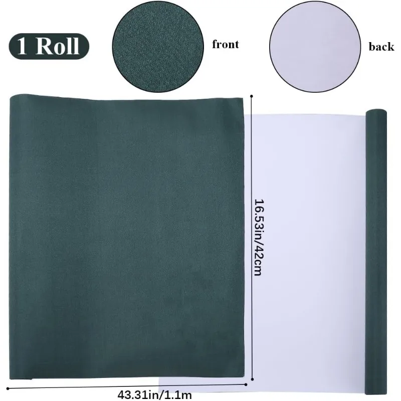 1pc Book Cloth for Book Binding Silk 43.3 x 16.53" A3-A8 Fabric Surface Paper Backed Bookcover Covering Protector