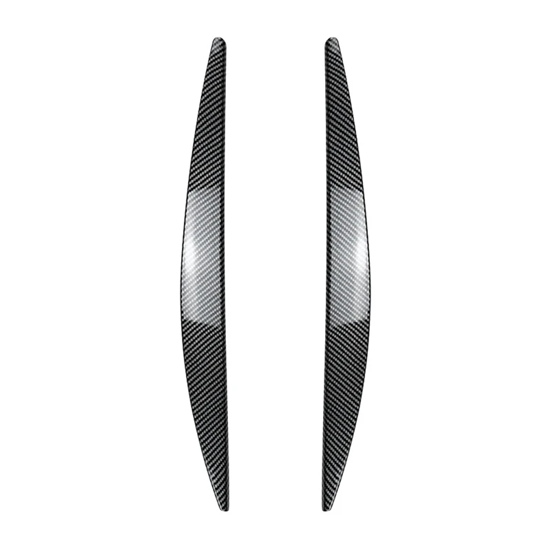 Car Front Headlight Cover Head Light Lamp Eyelid Eyebrow Trim ABS For Skoda Octavia MK3 2015-