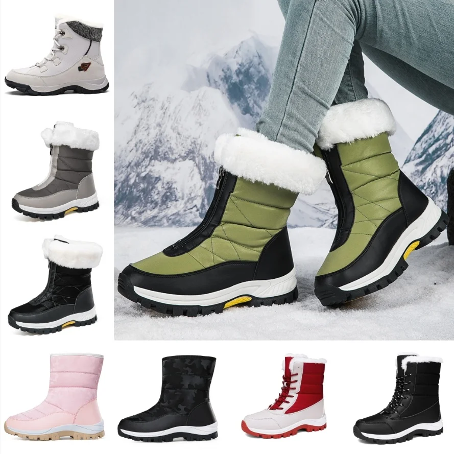 MCDV bottes de neige de haute qualité automne et hiver bottes de Couple en peluche chaudes et confortables Eu35-47_voghion.com