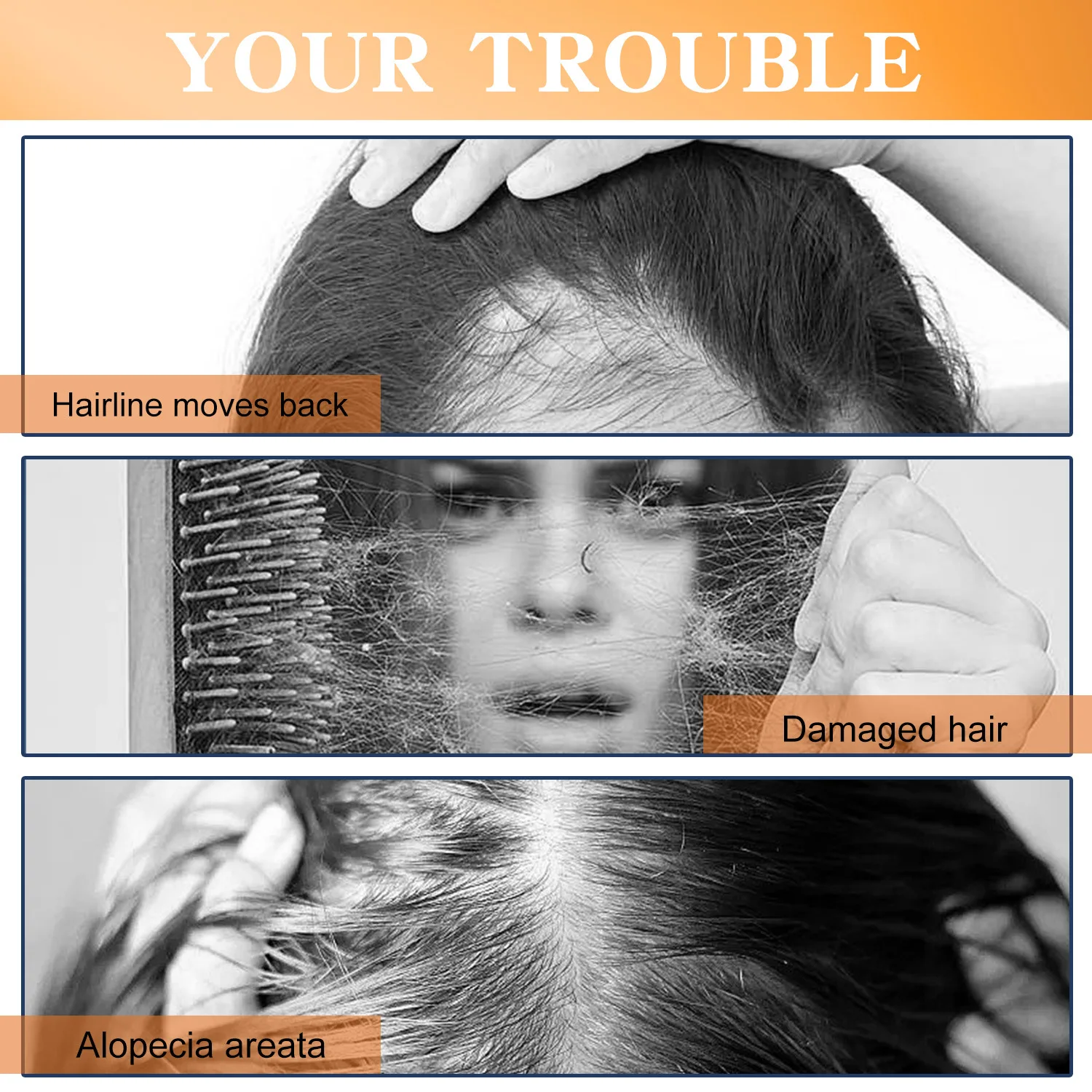 50ML Rice Water Spray Increases Hair Strength and Elasticity Balances Scalp Oil and Shine to Repair Damaged Hair