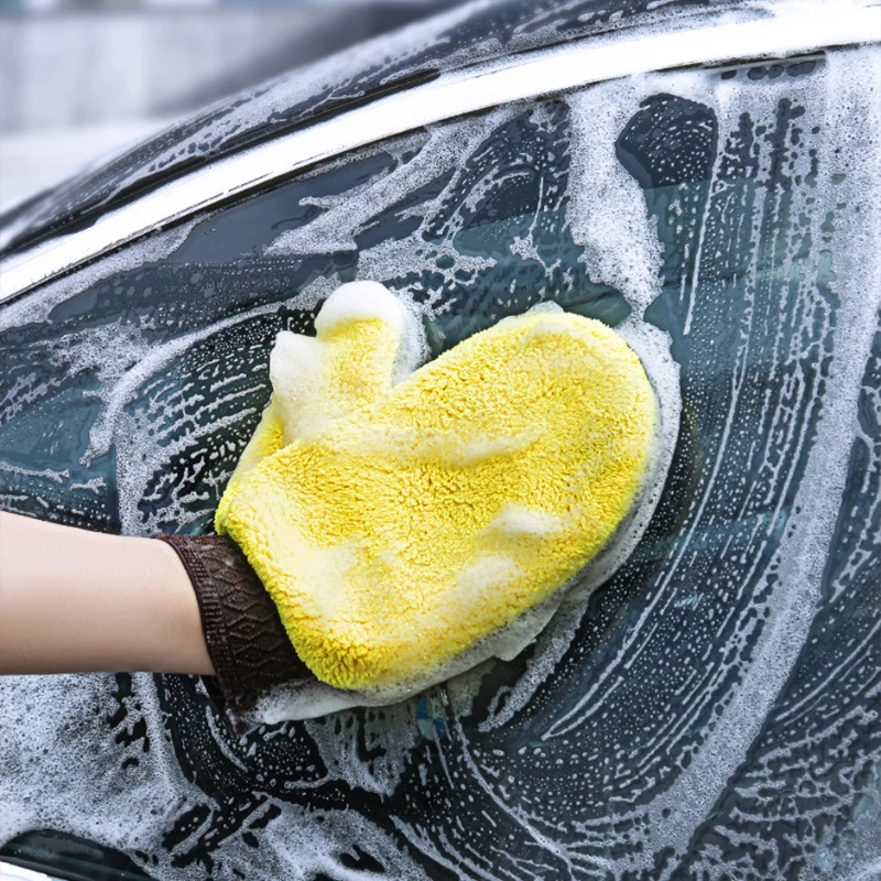 Microfiber Car Wash Mitt Gloves 6