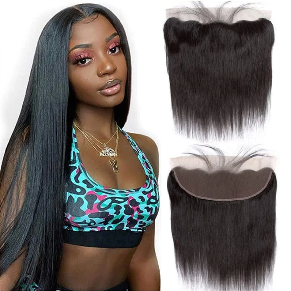 

12A Lace HD Transparent Frontal 13x4 Water Wave 4X4 Closure Human Hair Brazilian Loose Closure Deep Water Kinky Curly Straight