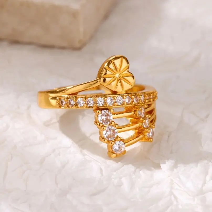 Zircon Geometric Rings For Women