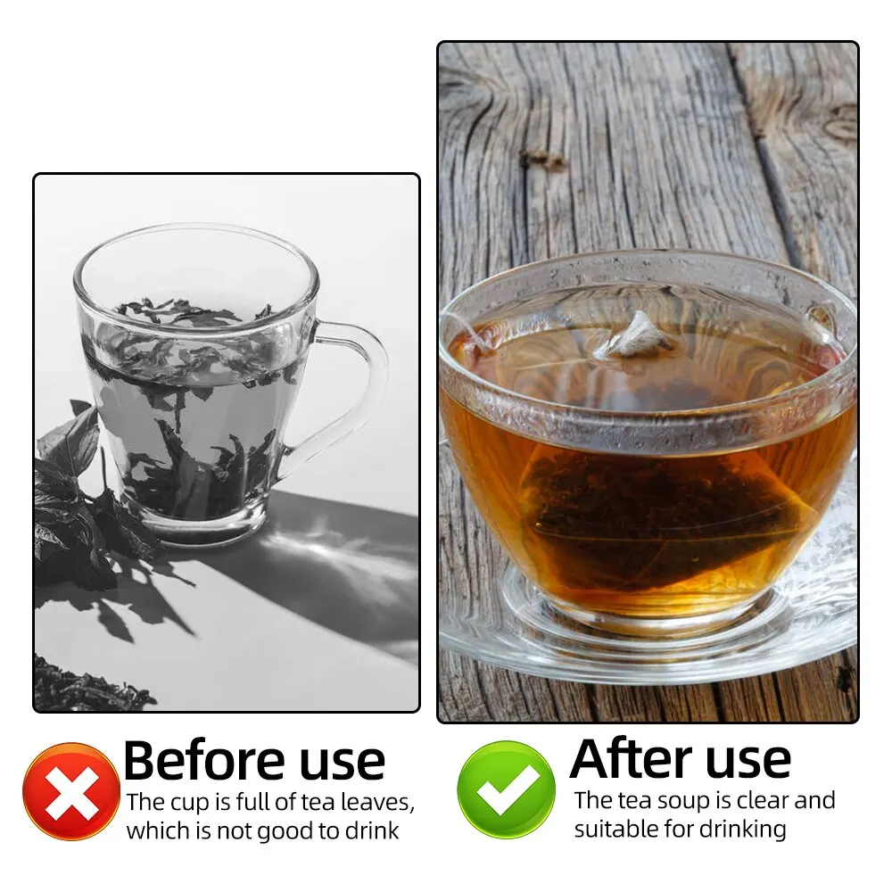 Disposable Tea Filter Bags 50 Pcs Loose Tea Herb Spice Empty Mesh Small Drawstring Seal Infuser Strainer Bags