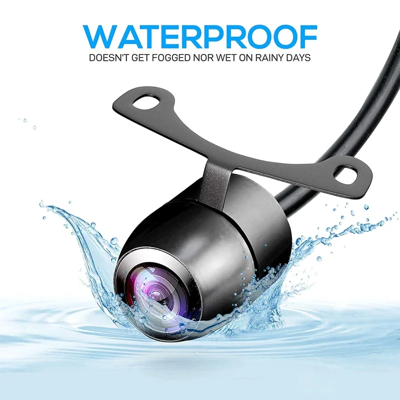 HD Night Vision Waterproof Rear View Camera with Video Cable and LED Backup Monitor