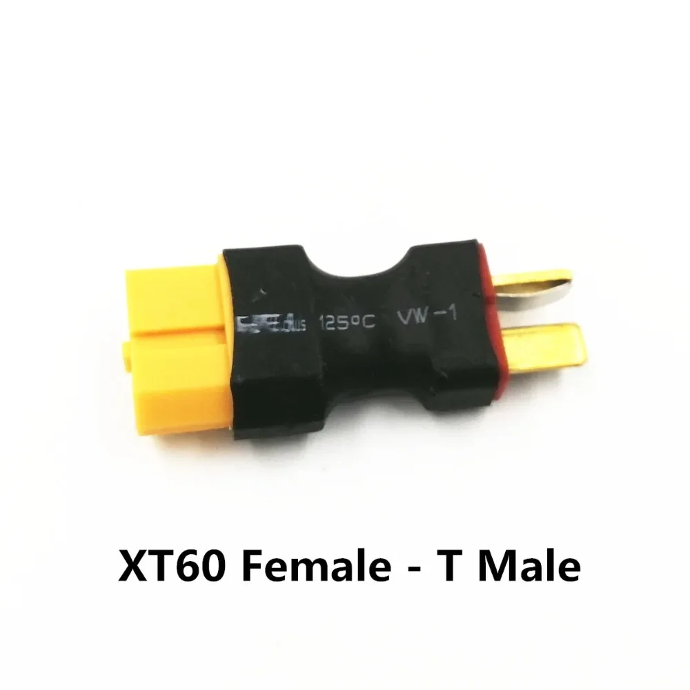Adaptateur RC XT60 Mâle/Femelle vers Prise T Deans - Lot de 1
