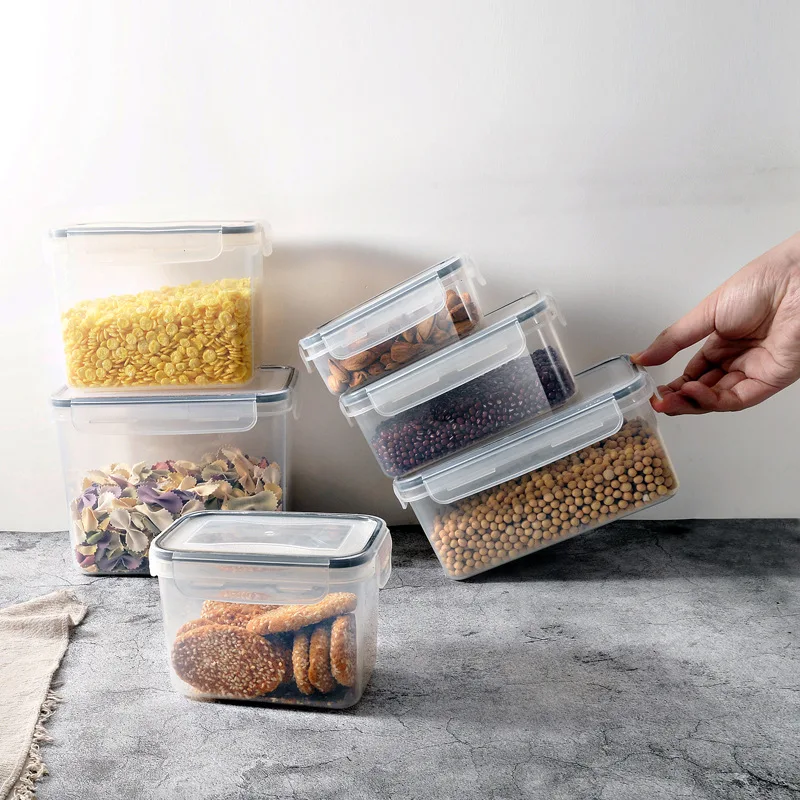 Airtight Food Storage Containers With Lid Cereal Dispenser Pantry