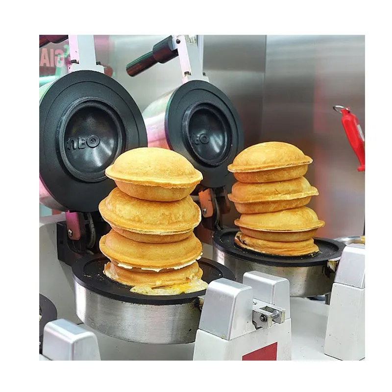 

snack machines Non -sticking UFO burger waffle bowl maker gelato panini press machine