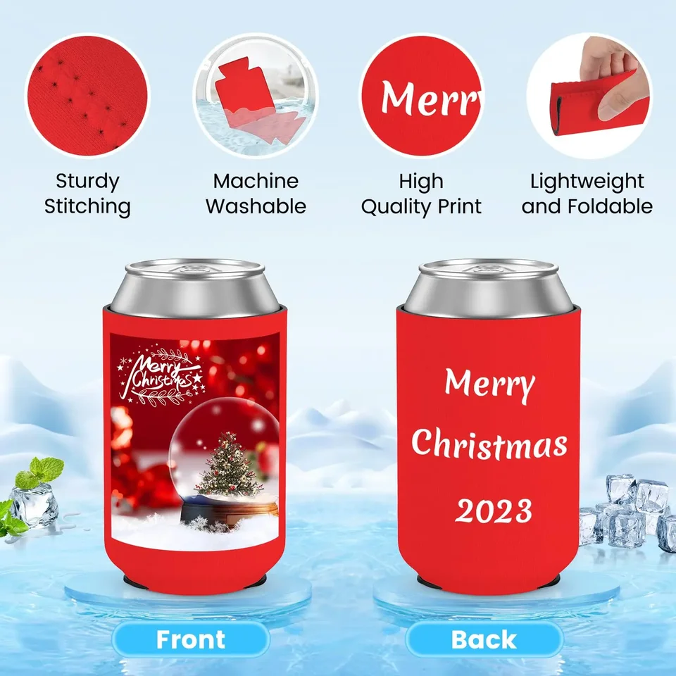 Refroidisseurs De Bière Personnalisés En Vrac Avec Logo Photo - Porte-bouteille Isotherme Personnalisé Pour Fête, Mariage, Pêche, Pique-nique