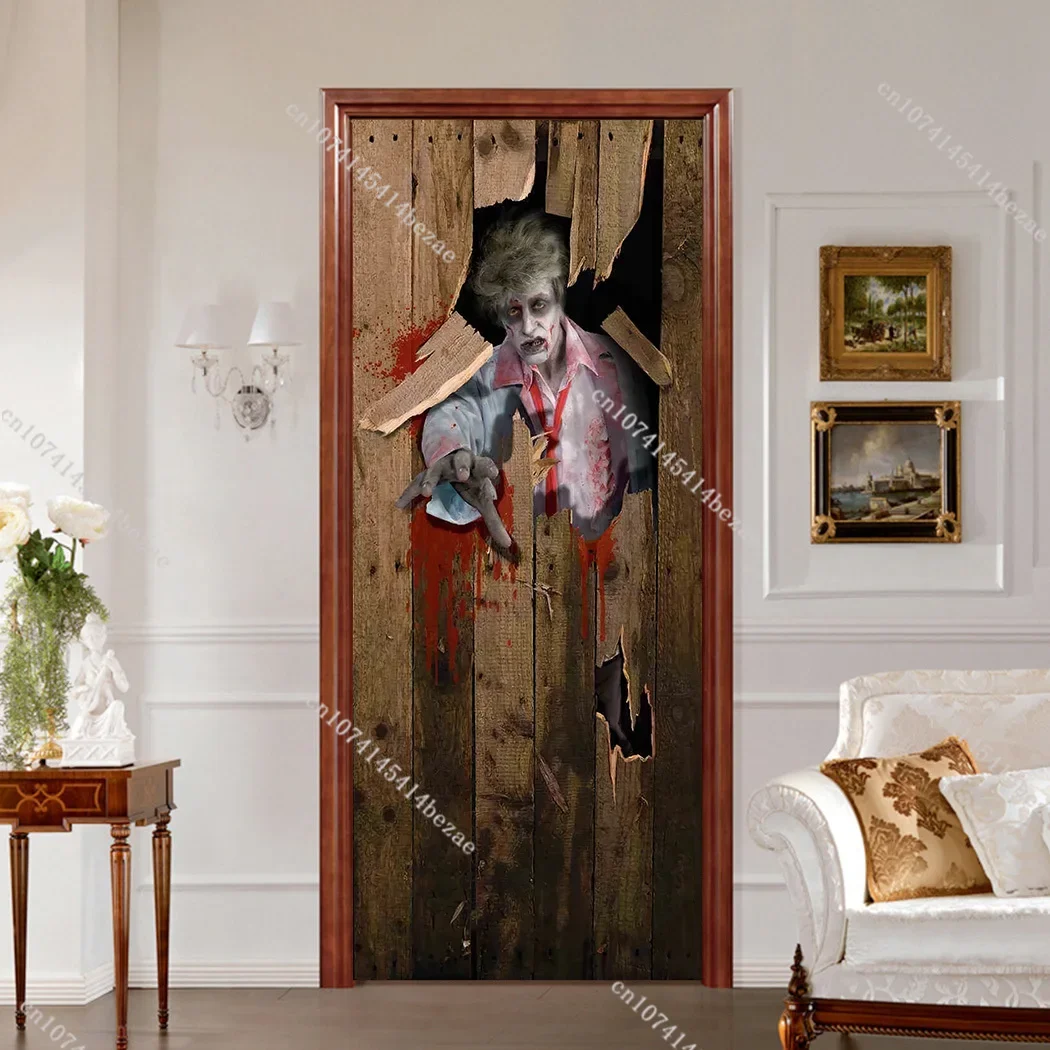 Adesivi Murali 3D Per Porta A Castello - Autoadesivi, Rimovibili, 90x200 Cm, Decorazione Soggiorno E Camera Letto