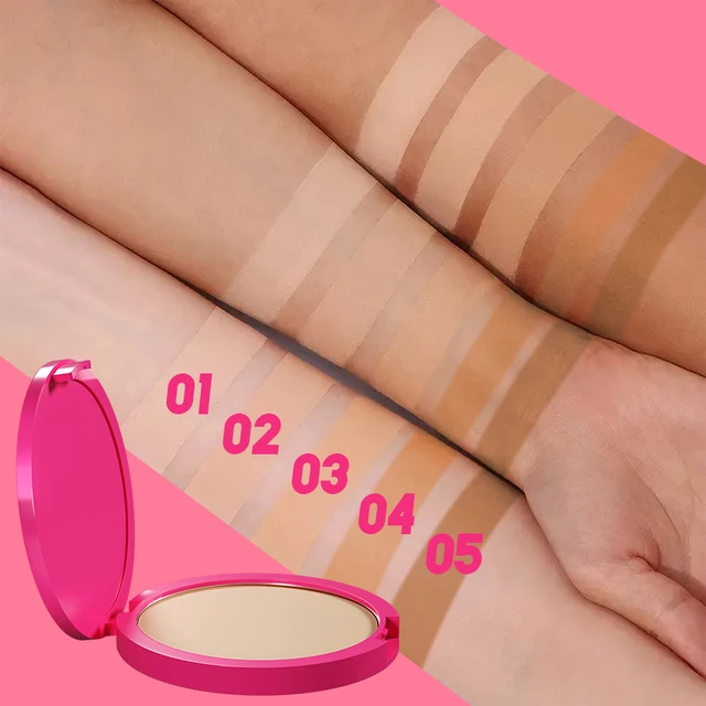 Natural Matte Pressed Powder Oil Control Brighten Whitening Face Base Foundation Compact 3 Natural Matte Pressed Powder Oil Control Brighten Whitening Face Base Foundation Compact 3