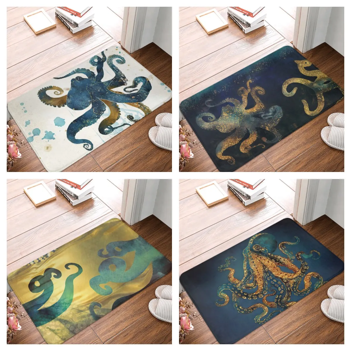 Home-Art-Kraken-Ocean-Theme-Red-Giant-Octopus-Tentacles-In-The-Oceans ...