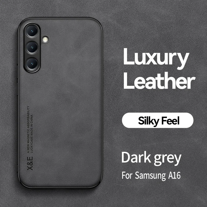 Vintage Magnetic Suede Leather Shockproof Matte Silicone Case Cover