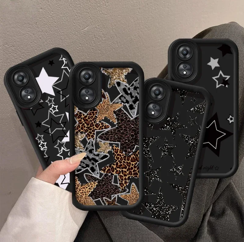 Charming Black Star Soft Phone Case