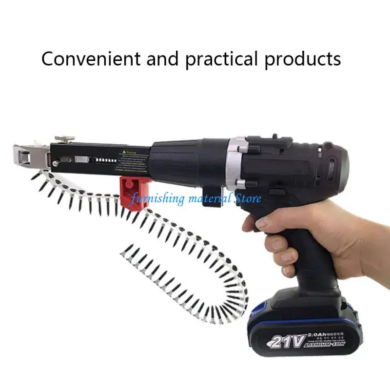 Y5GD 전기 마른 벽에서 나온 나사 총 Wodworking 도구 무선 전원 드릴 조정 가능한 나사 길이 및 깊이 사용하기 쉬운 목공