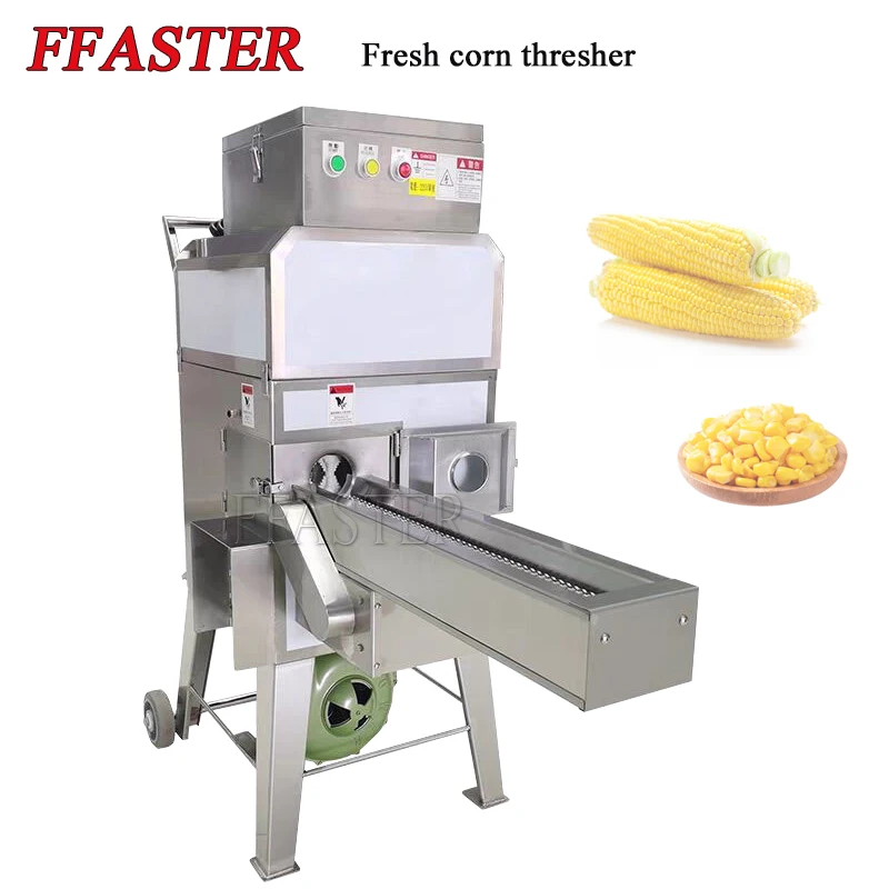 

Stainless Steel Commercial Sweet Corn Sheller Machine Commercial Fresh Corn Thresher Processing Equipment