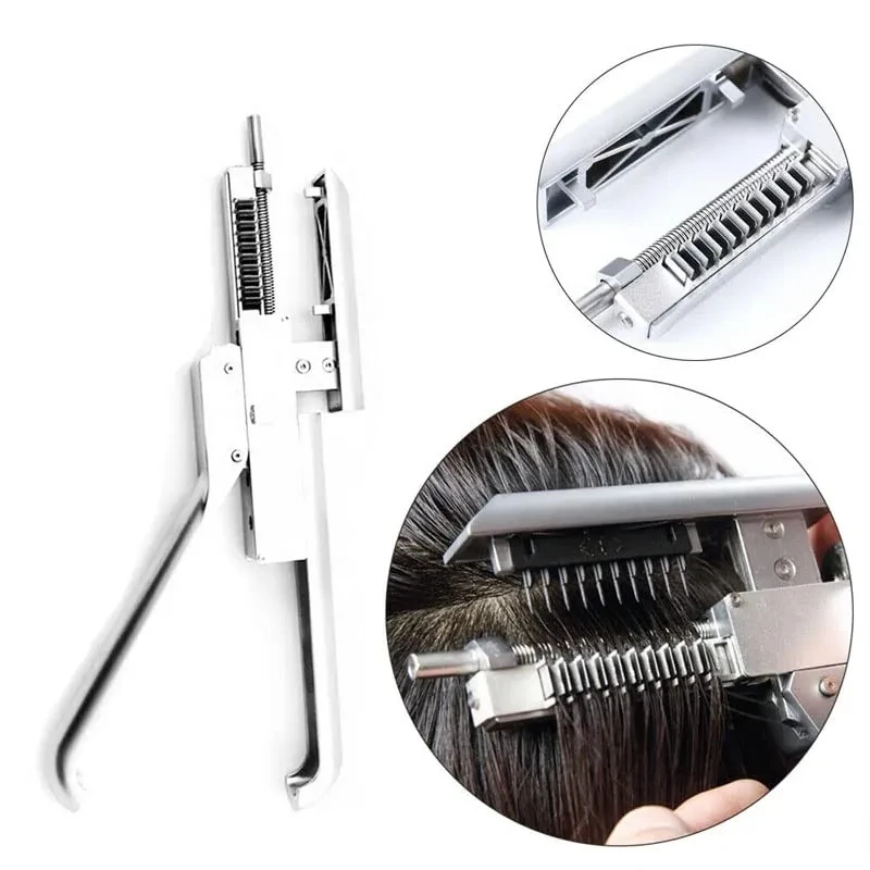 Hair Extension Machine 10 Row No-Trace Hair Extensions Tool Clip Buckle 100% Real Human for Salon 6D 1069478 hair extension tool