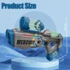 Summer Fully Automatic Electric Water Gun with Light Rechargeable Continuous Firing Party Game Kids Space Splashing Toy Boy Gift 4